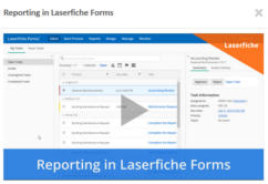 Reporting in Laserfiche Forms