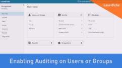 Enabling Auditing in Users and Groups
